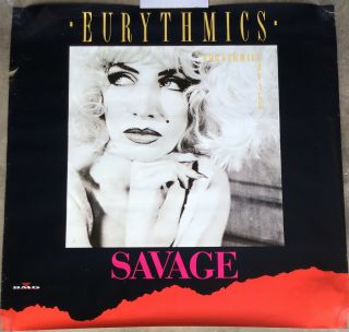 Eurythmics : Savage.  Rare Australian In Store Promo Poster