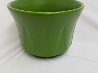 Rare Vintage Gainey Ceramics B 12 Inverted Lotus Planter Green 3