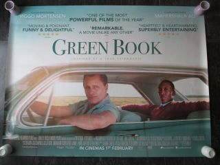 Green Book Uk Movie Poster Quad Double - Sided Cinema Poster 2018 V Rare