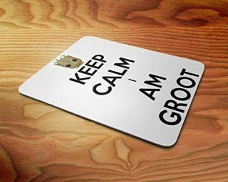Guardians - Keep Calm I Am Groot Rubber Mouse Mat Pc Mouse Pad