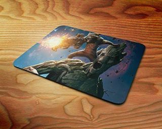 Marvel Guardians Galaxy Groot & Rocket Racoon Rubber Mouse Mat Pc Mouse Pad D3