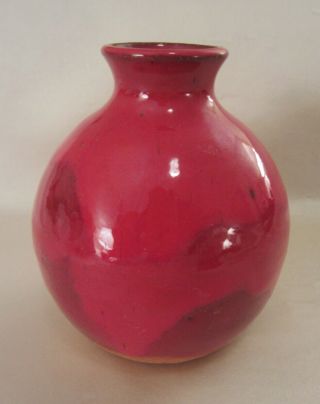 Ben Owen Small Chinese Red Vase 1989