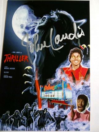 John Landis Hand Signed Autograph 4x6 Photo - Thriller Michael Jacson Video