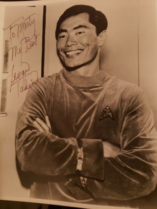 Star Trek George Takei Sulu Autographed/signed 8x10 Photo