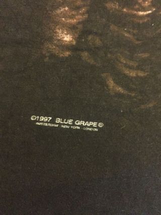 Vintage Obituary Back From The Dead Tour T Shirt 1997 Blue Grape 3