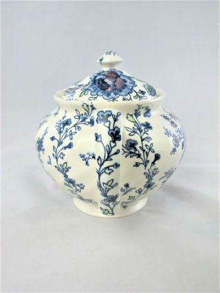 Johnson Brothers Rose Chintz Blue TEA POT 4 Cup,  Flowers,  Vintage Rare 7