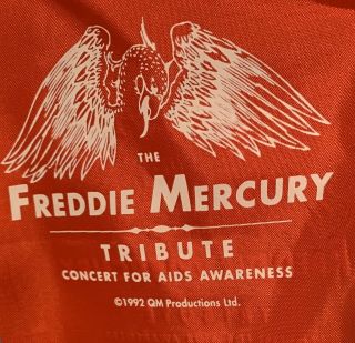 Collectible Freddie Mercury Tribute Concert 1992 Commemorative Banner Sash Queen