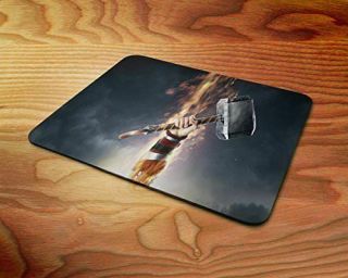 Thor God Of Thunder Hammer Rubber Mouse Mat Pc Mouse Pad