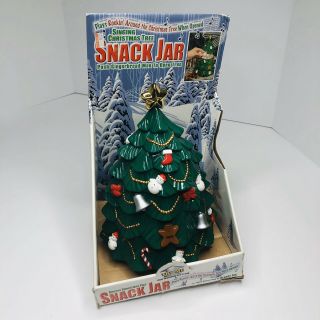 Vintage Singing Holiday Cookie Snack Jar - Rockin 