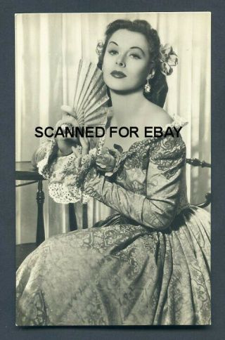 Hedy Lamarr 1950s Glamour Vintage Spanish Series Photo Postcard