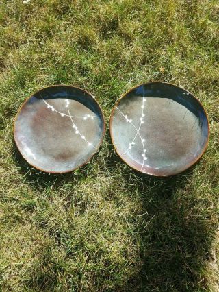 Oneida Cherry Blossom Stoneware Dinner Plates (2) 10 3/4 " (set Of 2) -