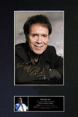 Cliff Richard - Signed Autographed / Photograph,