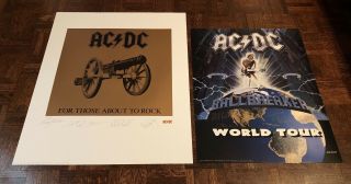 Package Deal—acdc For Those About To Rock Lithograph & Acdc Ballbreaker Print