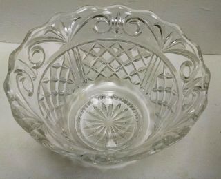 Shannon Crystal Bowl Ireland Cut Pedestal Footed Large Centerpiece 12 