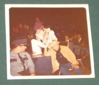 Elvis Presley Color Concert Photo 1969 3 X 3 Rare Colonel Tom Parker Houston 71