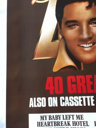 Elvis Presley 40 Greatest RARE Promo Poster 4