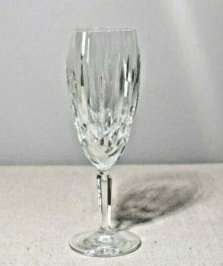 Waterford Kildare Crystal Fluted Champagne Glass Ireland 7 3/8 " Tall Signed
