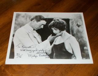 MADGE BELLAMY (1899 - 1990) Authentic Autographed 8 x 10 Signed and dated 1981 2