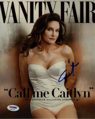 Caitlyn (bruce) Jenner Autographed Signed 8x10 Photo Certified Authentic Psa/dna