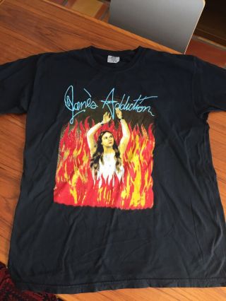 Jane’s Addiction Bootleg Shirt L Black Perry Farrell Porno For Pyros Lollapalooz