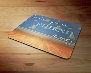 Disney Pixar Toy Story Inspired Quote Rubber Mouse Mat Pc Mouse Pad