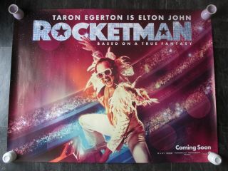 Rocketman Uk Movie Poster Quad Double - Sided Cinema Poster 2019 Rare