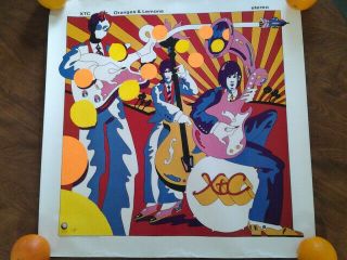 Xtc Oranges And Lemons 1989 Us Promo Poster Never Hung