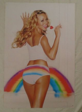 Mariah Carey Two - Sided 1999 Promo Poster Sexy Belly Button Legs Butt 2