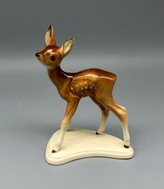 Vintage Porcelain Deer Fawn Figurine Germany