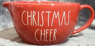 Rae Dunn 2019 " Christmas Cheer " Red Mixing Large Letter Ll Batter Bowl