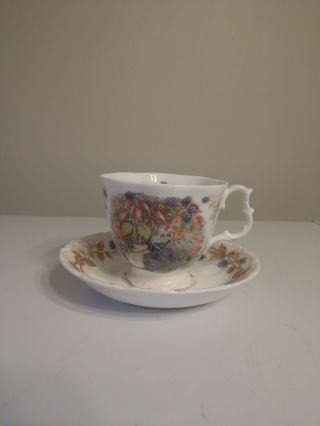 1983 Royal Doulton Brambly Hedge Autumn Tea Cup And Saucer Four Seasons Series