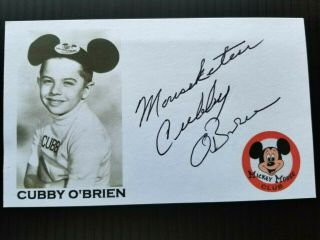 " Mickey Mouse Club " Cubby O 