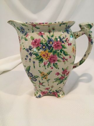 Chintz Grimwades Royal Winton Queen Anne Footed Pitcher 6 Inch