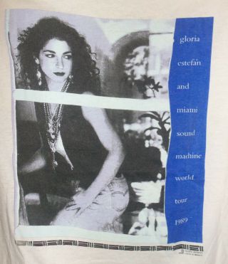 Gloria Estefan And Miami Sound Machine World Tour 1989 T - Shirt