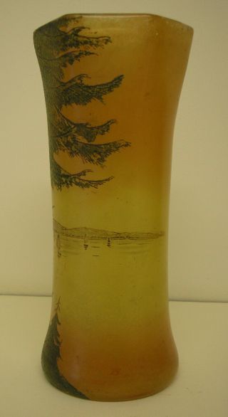 French Art Vase In The Style Of Legras