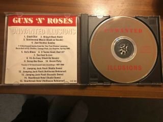 RARE GUNS N ROSES UNWANTED ILLUSIONS 1991 CD VINTAGE 2