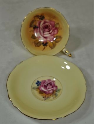 Paragon Double Warrant Large Rose Cup & Saucer 3