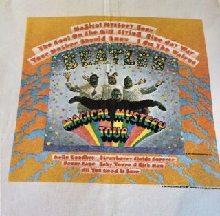 Beatles ‘magical Mystery Tour’ Vintage Apple Corps T - Shirt & Anthology Pin Set,