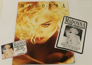 Madonna Blond Ambition Tour - Programme,  Ticket & Bootleg Fan Club Flyer Paris