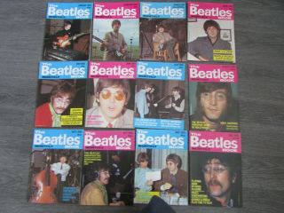 The Beatles Monthly Book 1985 Complete / Full Set Of 12 Magazines