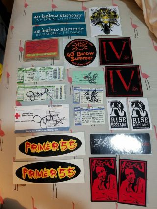 40 Below Summer Side Show Freaks Rare Tape,  Sticker,  Autographs,  Hed P.  E.