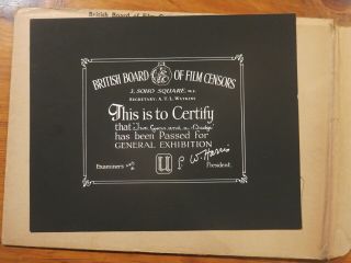 British Bbfc Film Certification Card Two Guns And A Badge 1954 Western