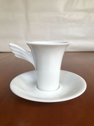 Rosenthal China Mythos Pattern Demitasse Cup With Saucer Signed Paul Wunderlich