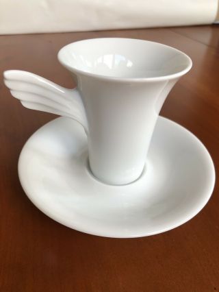 Rosenthal China Mythos Pattern Demitasse Cup With Saucer Signed Paul Wunderlich 6