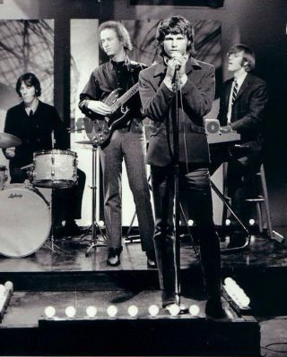 Jim Morrison & The Doors Band Performing On Stage Singing Publicity Photo