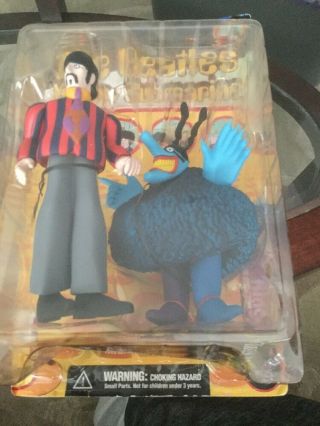 Mcfarlane Toys Beatles Yellow Submarine Ringo & Blue Meanie Action Figure.