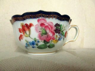 Antique Meissen Floral Teacup -
