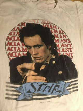 Adam Ant - 1984 Strip Tour T - shirt - Size: L 2