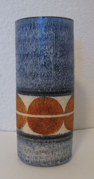 Vintage Troika Cornwall England Pottery Vase Signed Hc Honor Curtis (1969 - 1973)