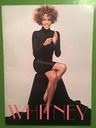 Whitney Houston Greatest Love Of All Tour Book Program 1986 1987 Vintage Early